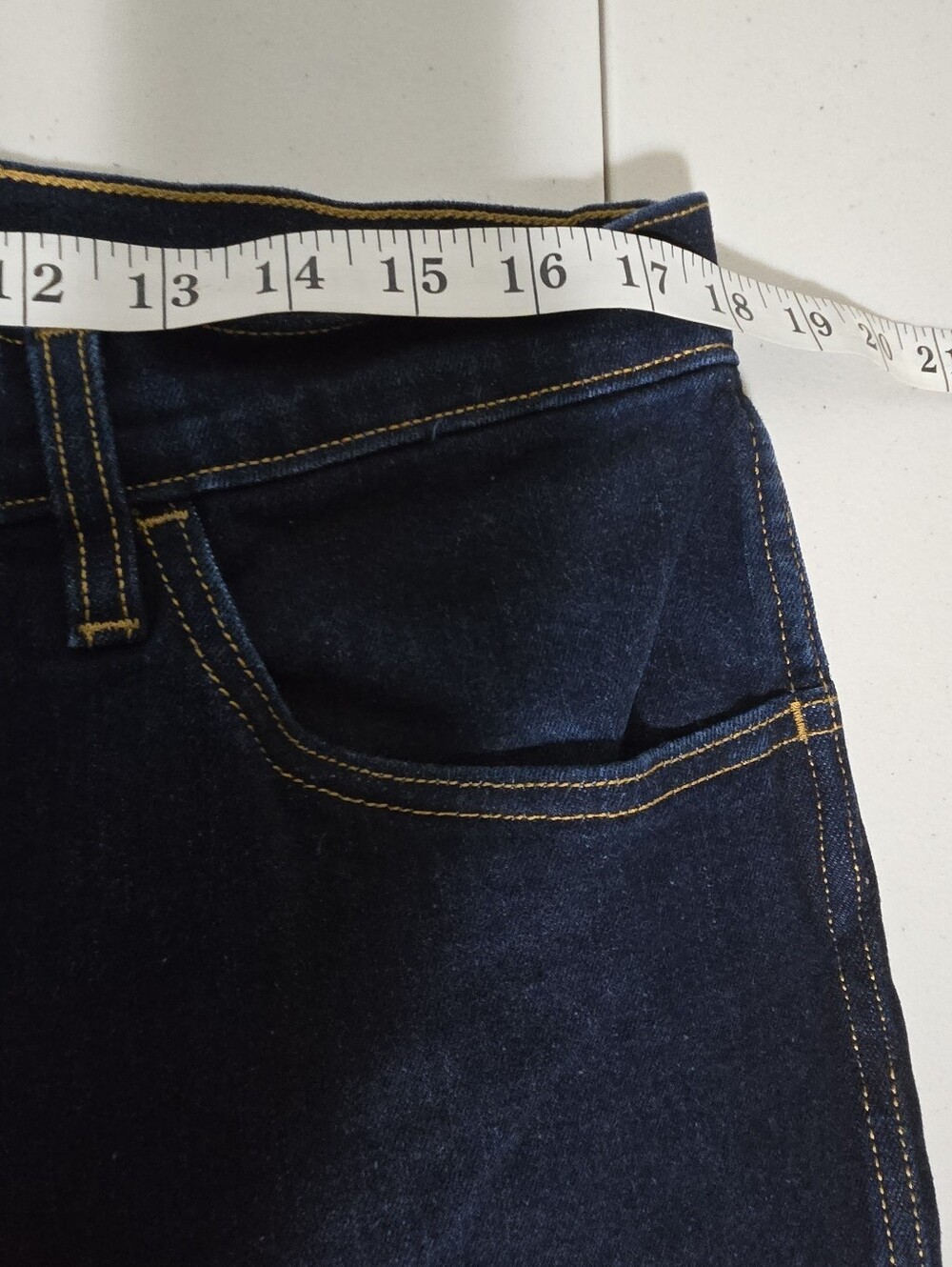 Levis Workwear Fit Raw Hem Men's Dark Blue Straight-Leg Unisex Jeans Size 36 - Picture 10 of 10